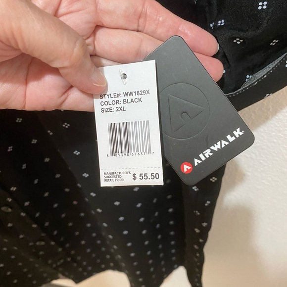 Airwalk Men’s Black Short Sleeve Casual Button Down Shirt - XXL - Picture 4 of 9